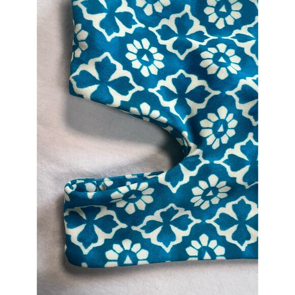 Tori Praver‎ Bikini Top Size Med Blue and White - Picture 3 of 7